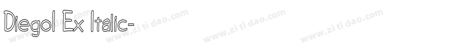 Diego1 Ex Italic字体转换